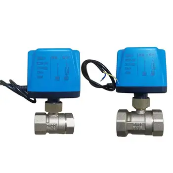 

2-wire Brass Thread Valve Elaborate Manufacture Prolonged Durable Central Air Conditioning Fan Coil Electric Ball Valve