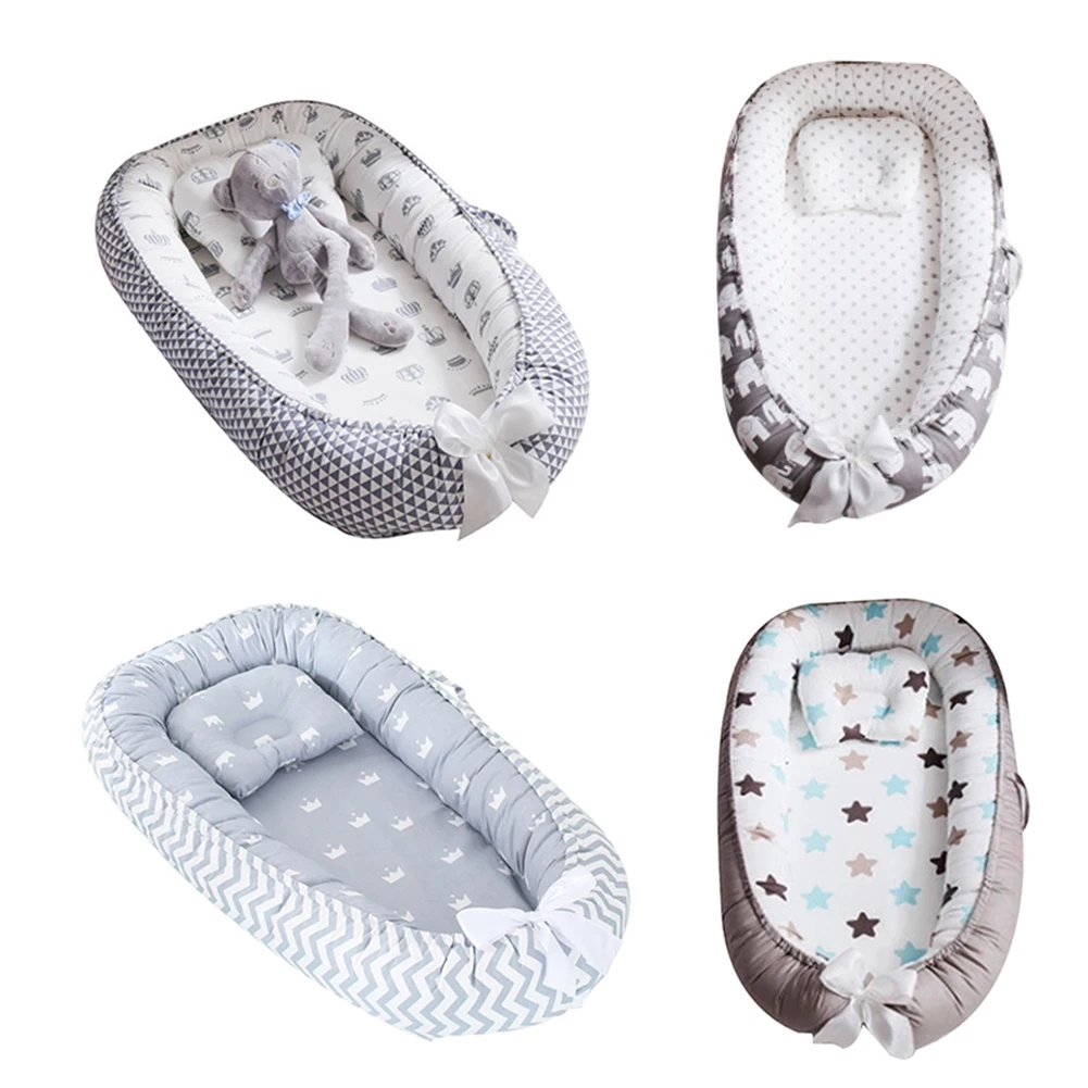 Portable Baby Sleeping Nest Infant Cradle Bassinet Portable Super Soft And Breathable Newborn Infant Lounger Removable