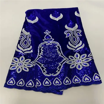 

African Velvet Lace Fabric Sequins 2020 High Quality Lace African Lace Fabric French Lace Fabric Nigerian Lace Fabric run83-32