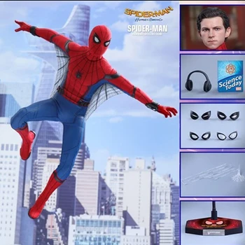 

1/6 Scale Figure Spiderman Homecoming Deluxe Ver 12 inches Action Figures Doll Model Toys Collectible Display with box