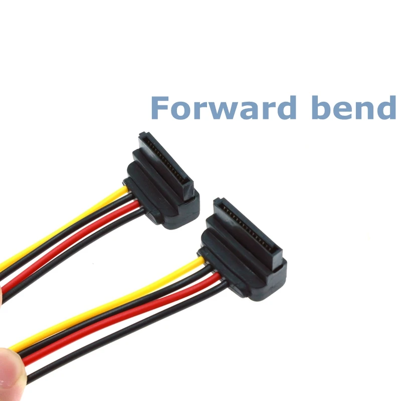 0.2m SATA 15pin Straight Elbow Male to SATA SSD IDE 4Pin Female Power Adapter Cable Description Image.This Product Can Be Found With The Tag Names Computer Cables Connecting, Computer Peripherals, PC Hardware Cables Adapters