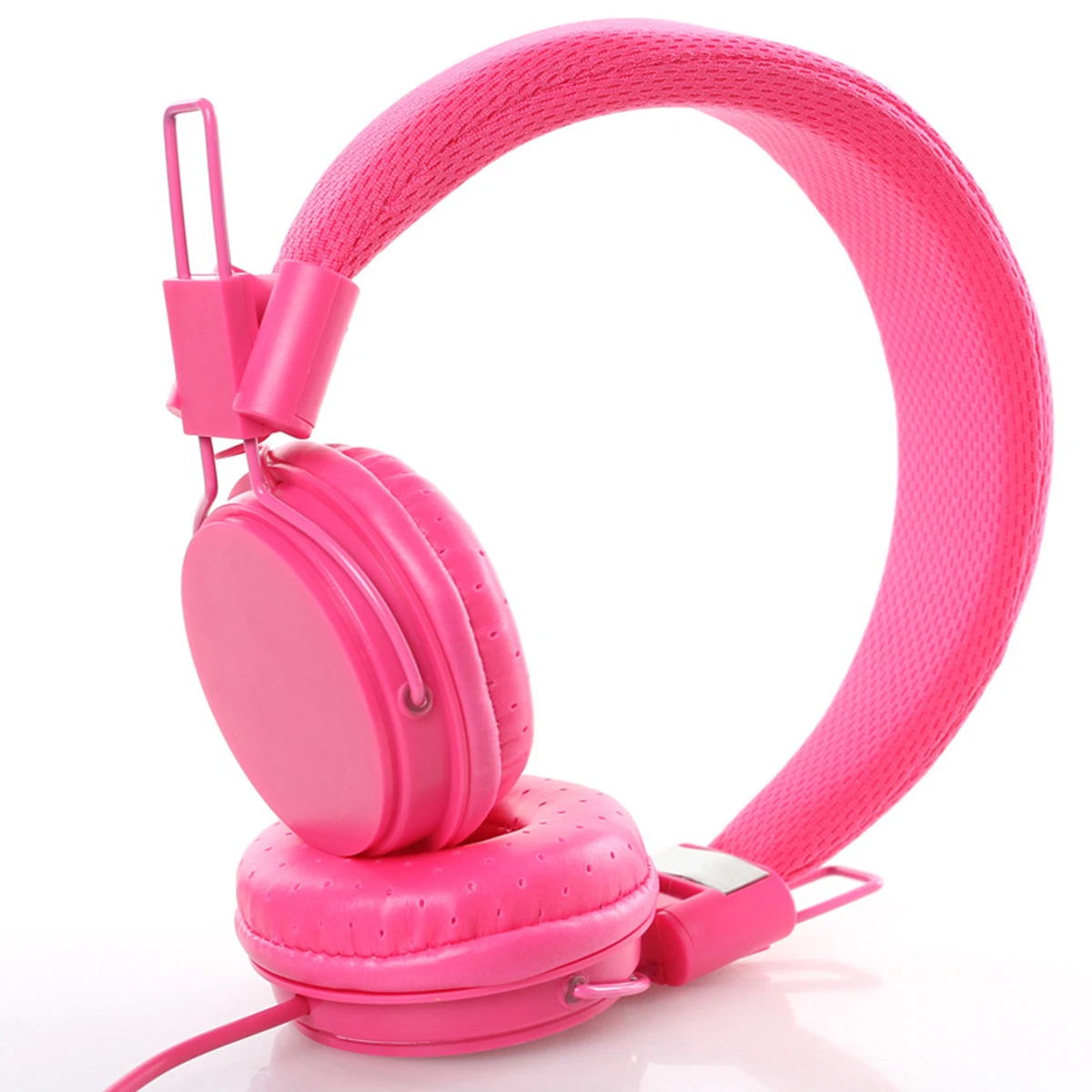 Foldable 3 5mm Wired Headphone With Mic Strechable Headband Stereo Sound Headset Adults Kids Earphones For IPad Tablet Phone