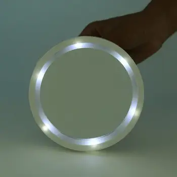 

1pcs Portable Size 360 Degree Rotation Makeup Mirrors Women Professional 8X Magnification LED Illuminated Light Makeup Mirrors