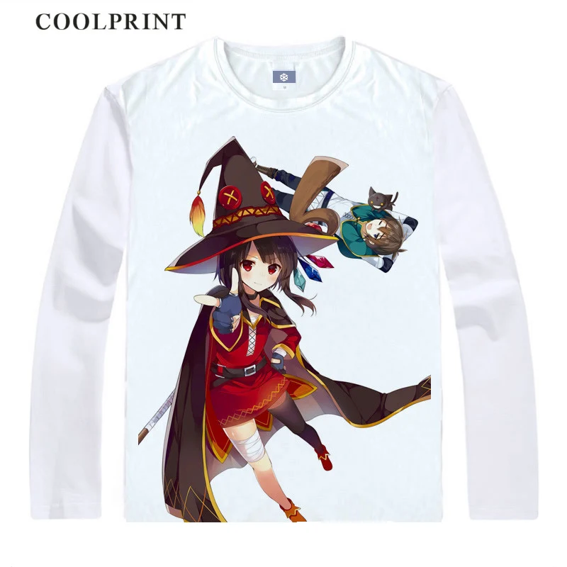 Style 15 Kono Subarashii Sekai ni Shukufuku wo Konosuba футболка Аква мегумин футболка аниме цифровая Винтажная футболка с длинными рукавами и принтом - Цвет: Style 15