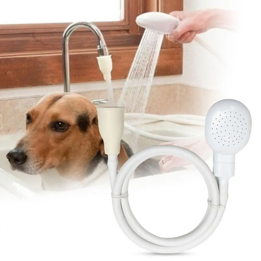 Pet Kitten Dog Bathing Faucet Water Sprayer Shower Head Hose Kit Bath Spray Tool Pet Supplies