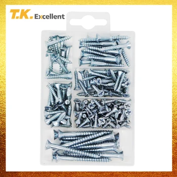 

T.K.EXCELLENT Wood Screws Phillips Screw Round Head For Woodworking Carbon Steel 6*1/2 6*3/4 8*3/4 8*1 8*1-1/4 10*2 150Pcs