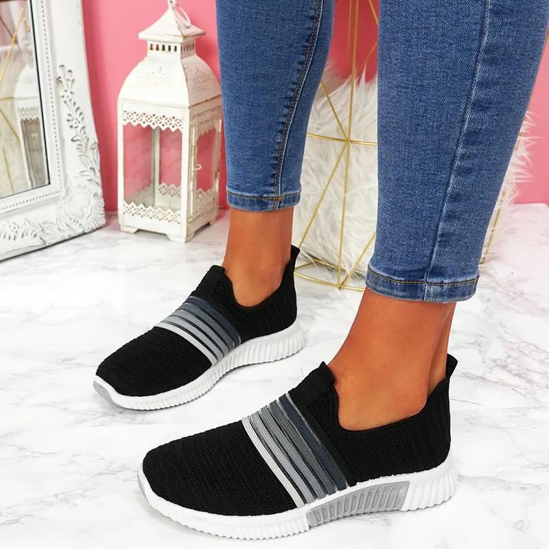 women casual shoes mesh cushioned outdoor sneakers