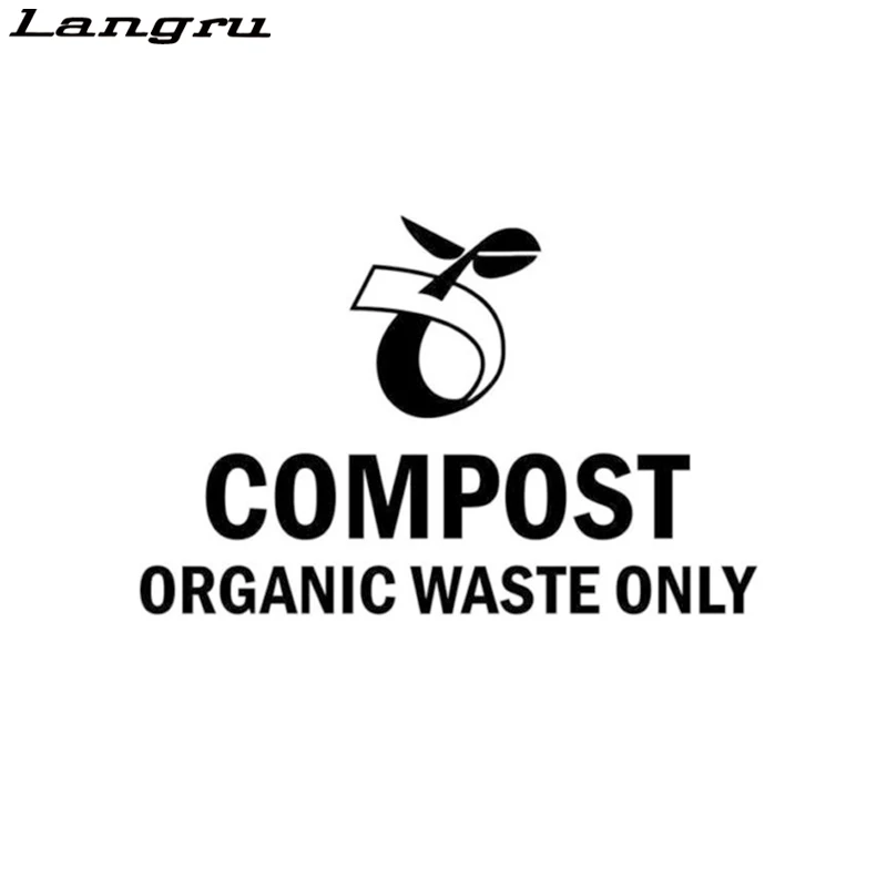 Langru Compost органические отходы только Знак Домашний Декор Автомобиль Грузовик