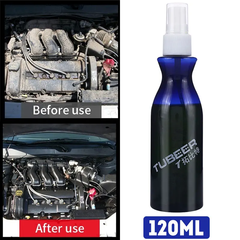 

Vehemo 120ML Oil Cleaning Agent Engine Surface Remover Washing Detergent Useful External Engine Cleaner Foamy Remove Grease