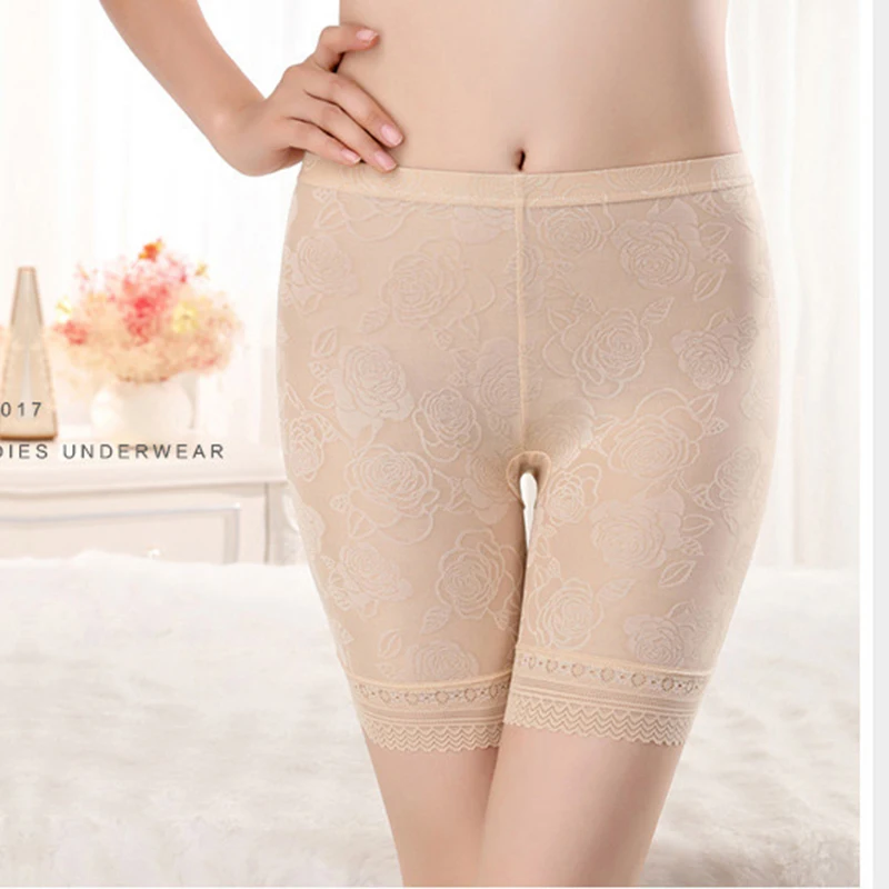 

Women plus size XL-5XL lace safety shorts underpants lingerie women boxer hot panties ropa interior femenina short feminino