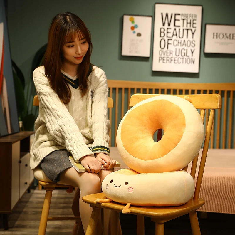 Kawaii Donut Bread Soft Seat Cushion