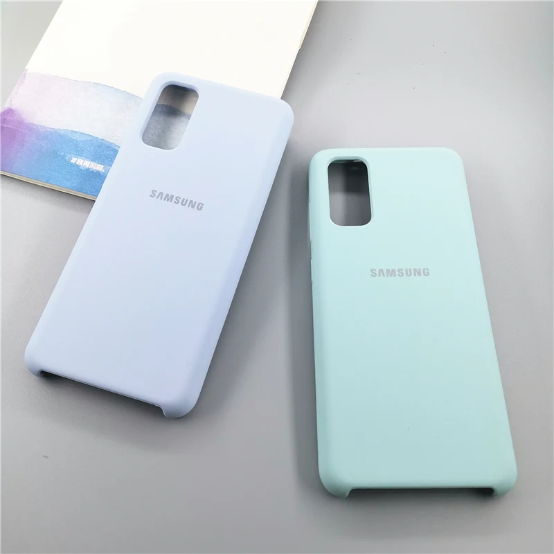 Samsung S20 Plus Ultra 5G Silicone Cover Original Liquid Silicone Case Shell For Galaxy S20+ S20U S20FE Back Cover With Box cute phone cases for samsung 