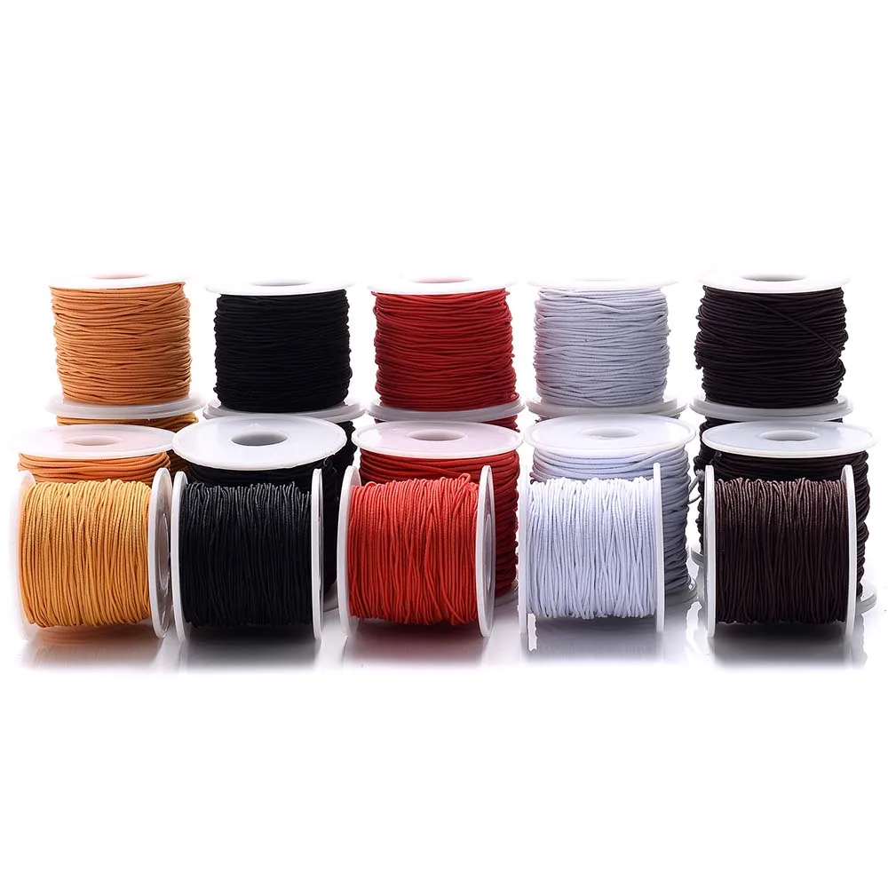 New 50 Meters Strong Mixed Color Transparent Crystal Elastic Thread, White  Flat Crystal Thread, Bead Elastic Thread, Hand-woven Bracelet, Bead Thread, Elastic  Rope ( Pack of 1/2 )