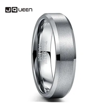 

6MM Wide Matte Surface Tungsten Steel Ring Men Fashion Jewelry Simple Sliver Color Wedding Brand Party Rings Finger Accessories