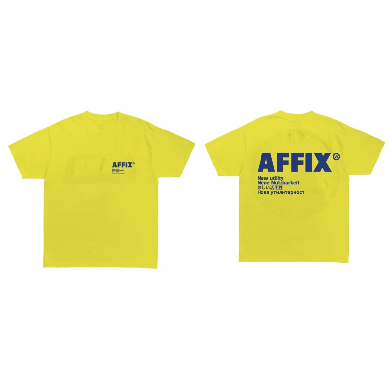 2024 AFFIX WORKS T-Shirts Man Women AFFIX New Utility Letter Print