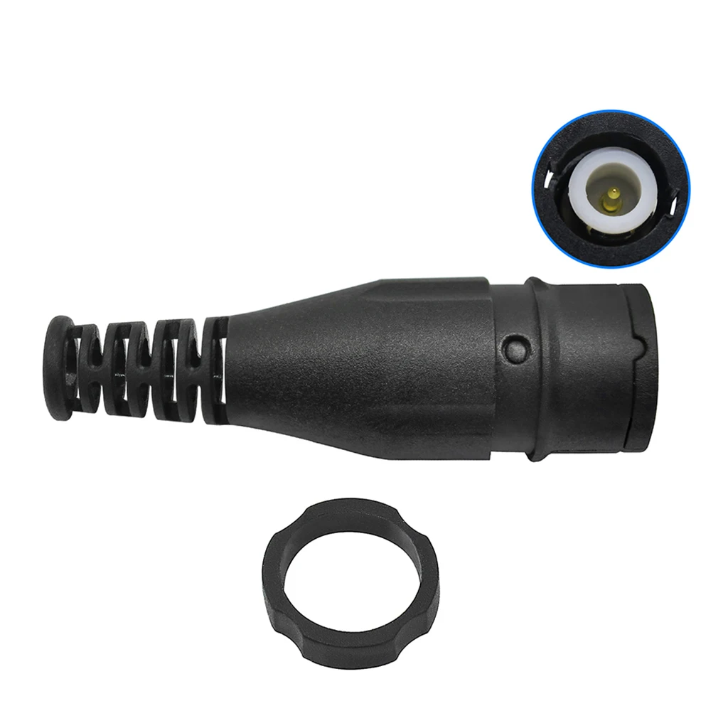 Cleqee P7001 5mm BNC Q9 Male Connector, BNC Q9 Male Adapter Black