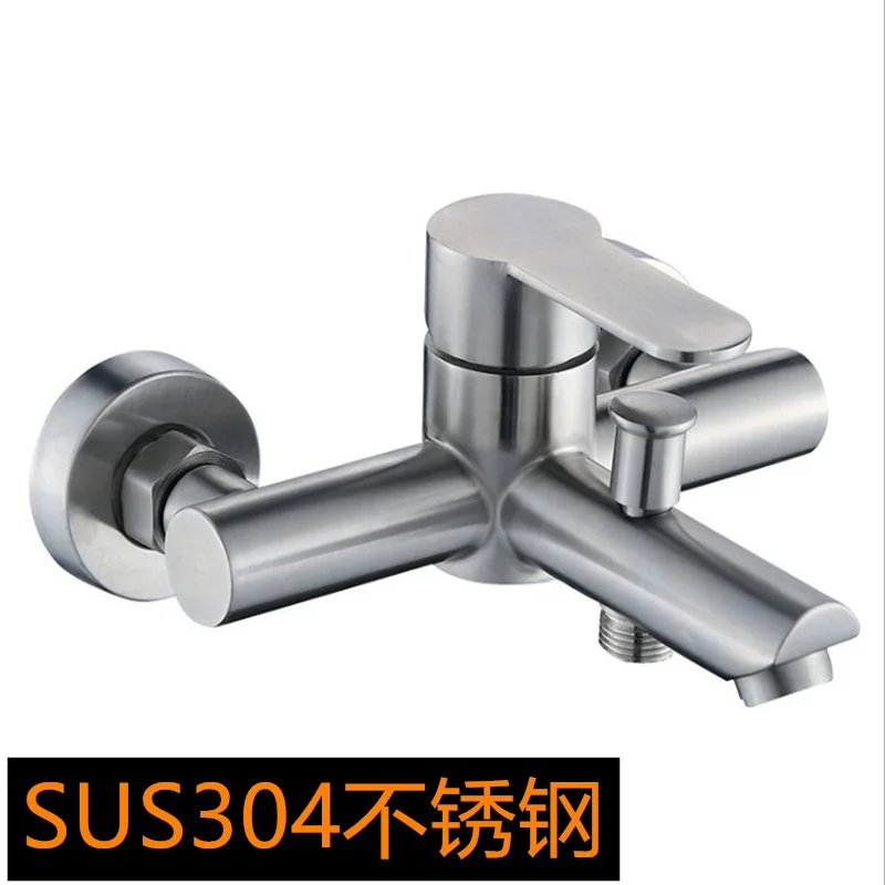 

304 Stainless Steel Triple Shower Valve Simplicity Bathroom Shower Faucet Hot And Cold Mixing Faucet Three Control Water Extract