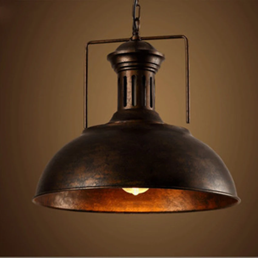 

Postmodern Industrial Wind Pendant Lights Vintage Loft LED Iron Lampshade Pendant Lamp Dining Room Cafe Bar Decor Hanging Lamp