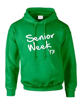 

Adult Hoodie Senior Week 17 White Class Of 2017 Party Top Men Women Hoodie Sweatshirt