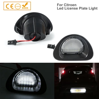 

2pcs/lot Car LED License Number Plate Light No Error Trunk Lamp for CITROEN C1 2005-2013 for Peugeot 107 2005-2014