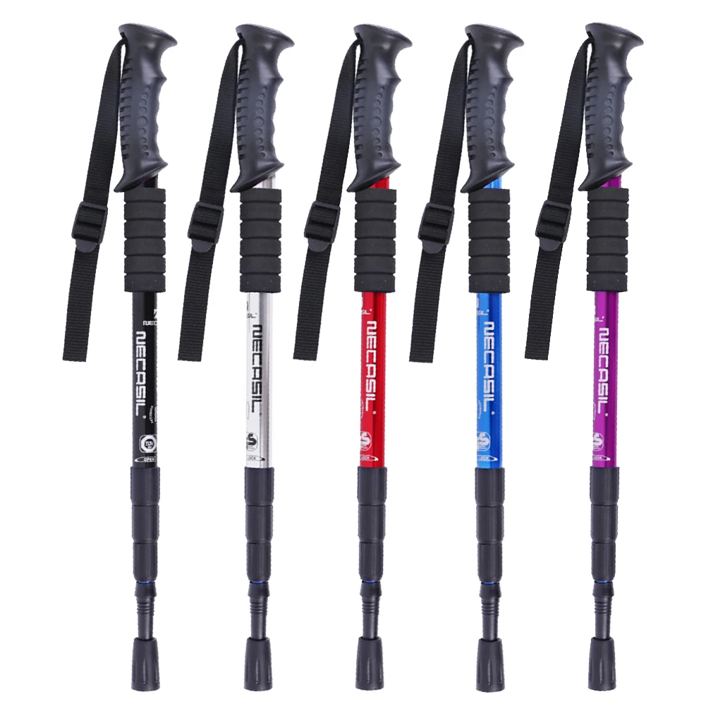 Hot Sale Walking Sticks Classic Delicate Trekking Pole 4 Sections  Telescopic Cane Stick Crutch for Outdoor Hiking Walking - AliExpress