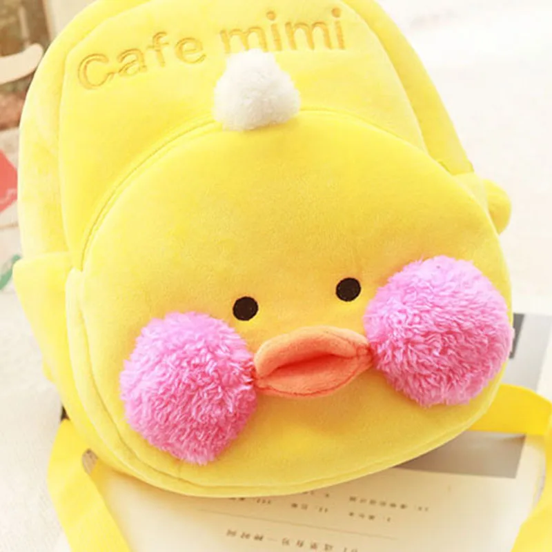 2 стиля Милая желтая утка Lalafanfan Плюшевый Рюкзак Kawaii кафе Mimi прекрасный детский рюкзак подарки для детей