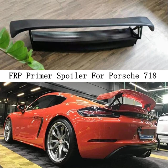 Spoiler For Porsche 718 Cayman Boxster 2016 2017 2018 2019 2020 2021 2022  High Quality FRP Primer Wing Trunk Lip Spoilers - AliExpress