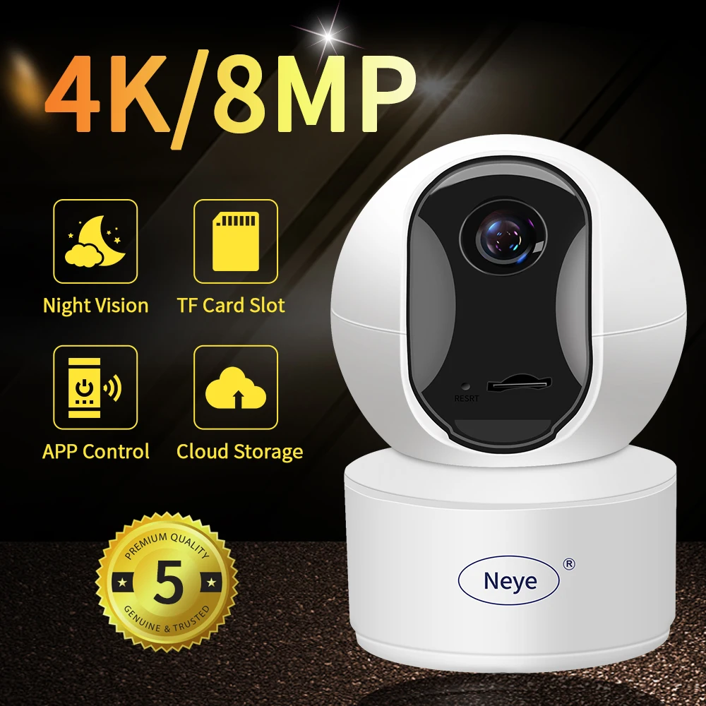 N_eye 4mp купольная IP камера ночное видение встроенный микрофон CCTV Wi Fi 2 полосная