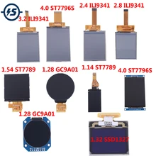 Display LCD Touch Screen Módulo Motorista ST7789 GC9A01 ST7789 ILI9341 ST7796S SSD1327 1.14