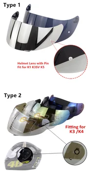 

For K3 K4 Anti-Scratched Face Shield Glasses Anti-uv400 casco moto Visors Lens K4 Motorcycle Helmet Visor Lens Glasses
