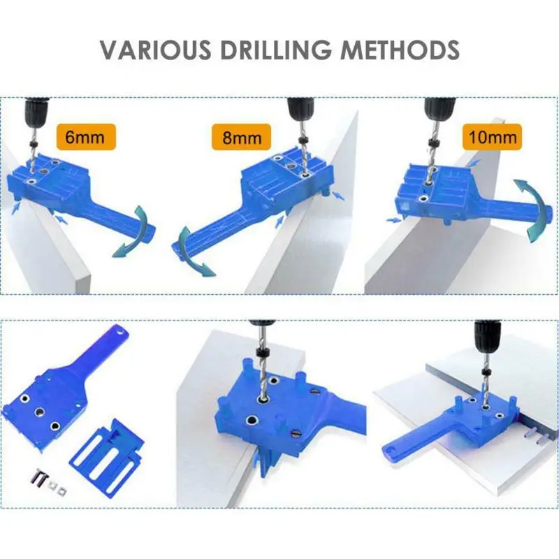 41 шт./компл. ручной дюбель для деревообработки джиг руководство для 6 8 10 мм сверла