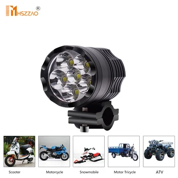 

Motorcycle Headlights 5500LM 6 Beads LED Spotlight 30W Aluminum Alloy Dustproof Waterproof Headlights Auxiliary Lamp