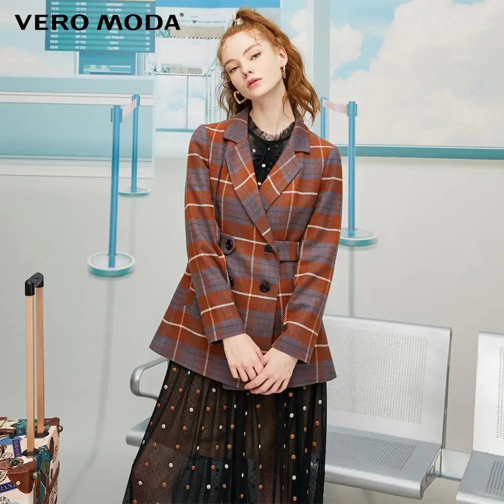 Vero Moda женский винтажный клетчатый Блейзер | 319308587