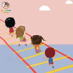 Дошкольное учебное пособие спортивная игрушка Hopscotch перейти в сетку детей сенсорная интеграция обучение открытый веселые игры игрушки