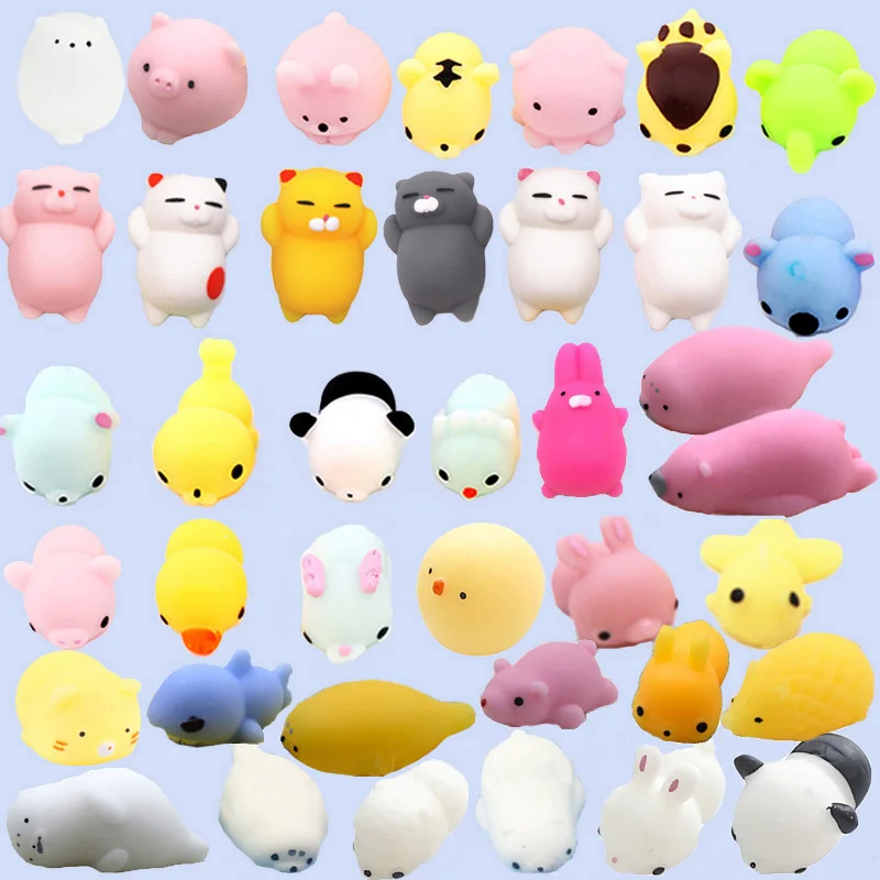

Cute Animal Squeezing Squeaking 25 New Exotic Creative Decompression Venting Toys Kawaii Animal Set Anti-Stress Children Fun Toy