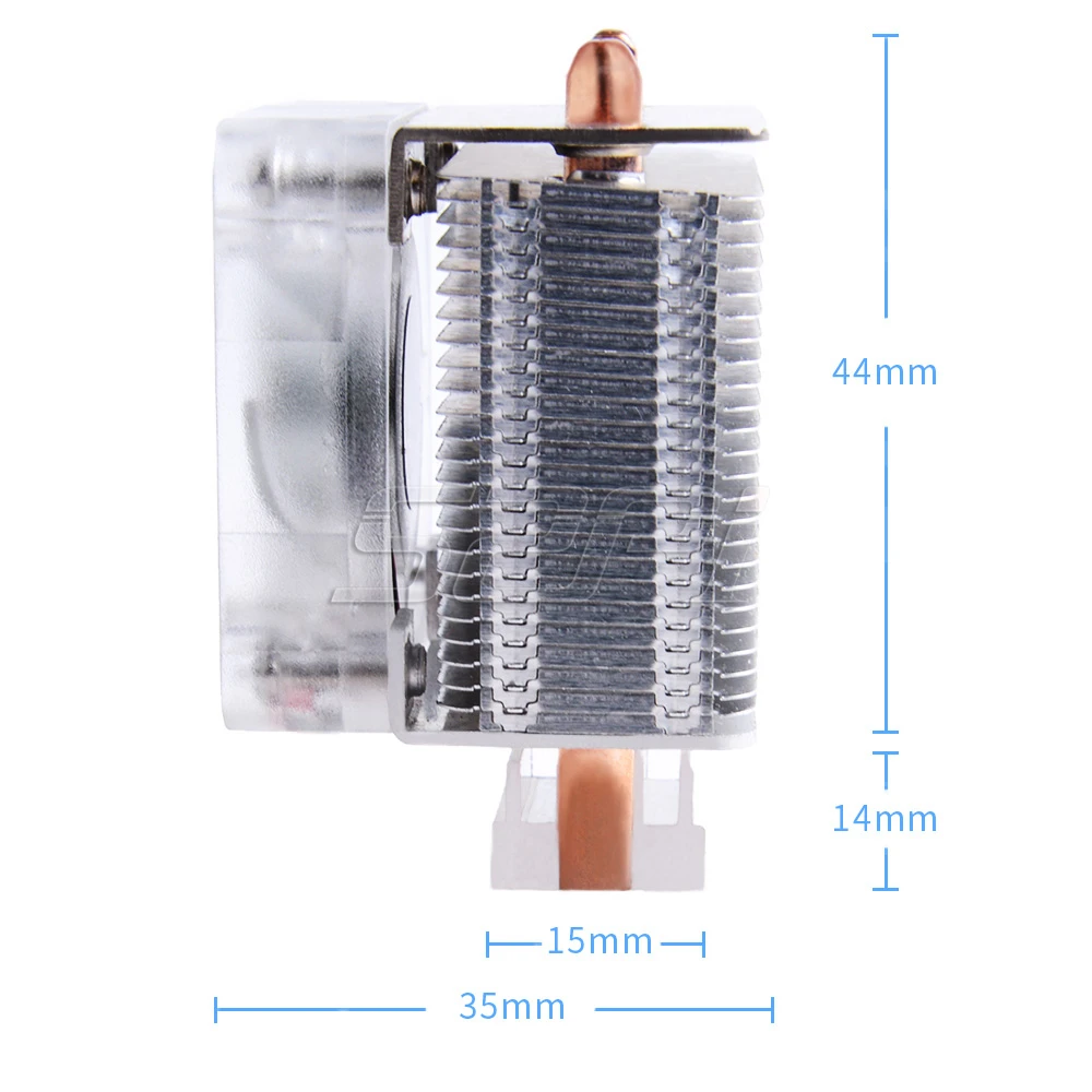 Ventilador de Refrigeração Dissipação de Calor Case para Raspberry 3b + Novo Ice-tower Preto Super 7 Cores Luz 5-camada pi 4 b - 3b + 52pi V2.0 - Imagem 3