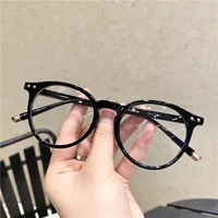 Lunettes optiques rondes Vintage pour femmes et hommes, monture Anti-lumière bleue, verres transparents de Prescription, monture de lunettes unisexe 1
