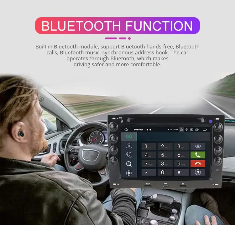 Excellent Besina Android 9.0 Car DVD Player for Megane Fluence 2002-2010 GPS Navigatio 2 Din Car Radio Stereo Multimedia Autoaudio WIFI 9