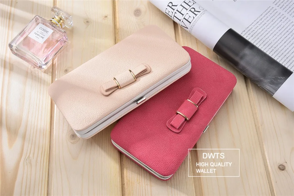 Wallet Female Women's Wallet Snap Coin Purse Phone Bag Bow Multi