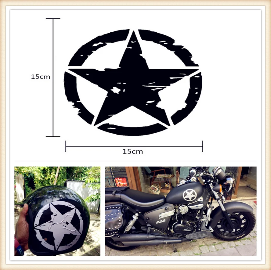 

styling ARMY Star Decals Motorcycle Stickers Vinyl for YAMAHA YZF 600R Thundercat R1 R6 R25 R3 FZ1 FAZER FZS 1000S