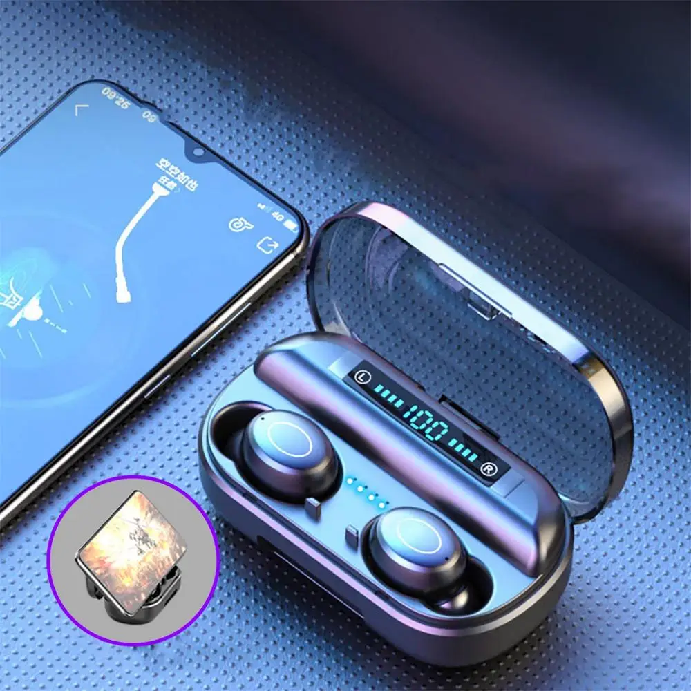 Sport Headset Bluetooth 5 0 Earbuds Stereo Headphones With Charging Case for Apple Samsung Huawei Stereo Wireless Earph