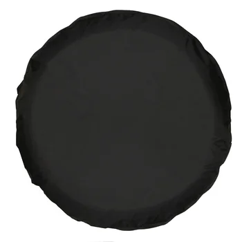 

Hot New 1Pcs Pure Black 14", 15",16",17" inch PVC PU Spare Tire Tyre Wheel Valve Cover For Cars Wheels Accessories