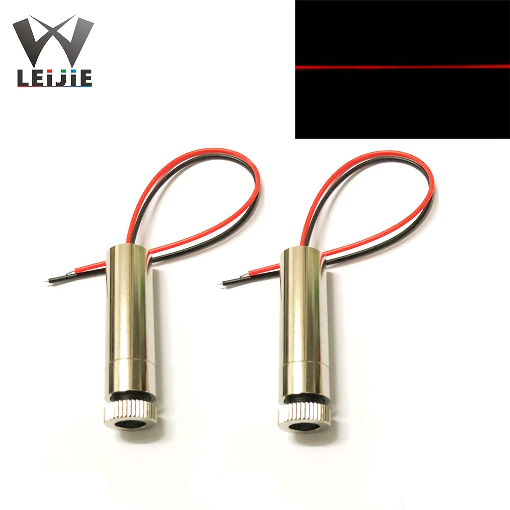 2pcs 650nm 250mW Line Adjustable Focusable High Power 12*45mm 3V-4.5V Red Laser Module Industrial 12mm LED LD light Module focusable 250mw 650nm dot focus red laser module w 5v ac adapter3030