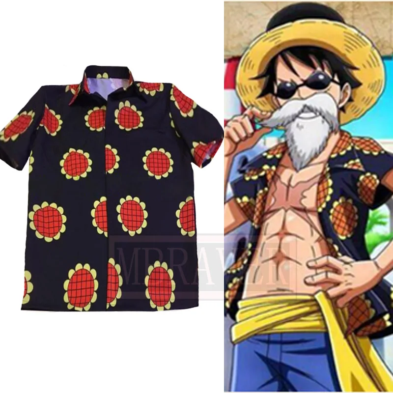 Japan Anime One Piece Monkey D Luffy Dressrosa Corrida Colosseum Cosplay Costumes Sunflower T Shirt Casual Tops Tee Cosplay Costumes Aliexpress