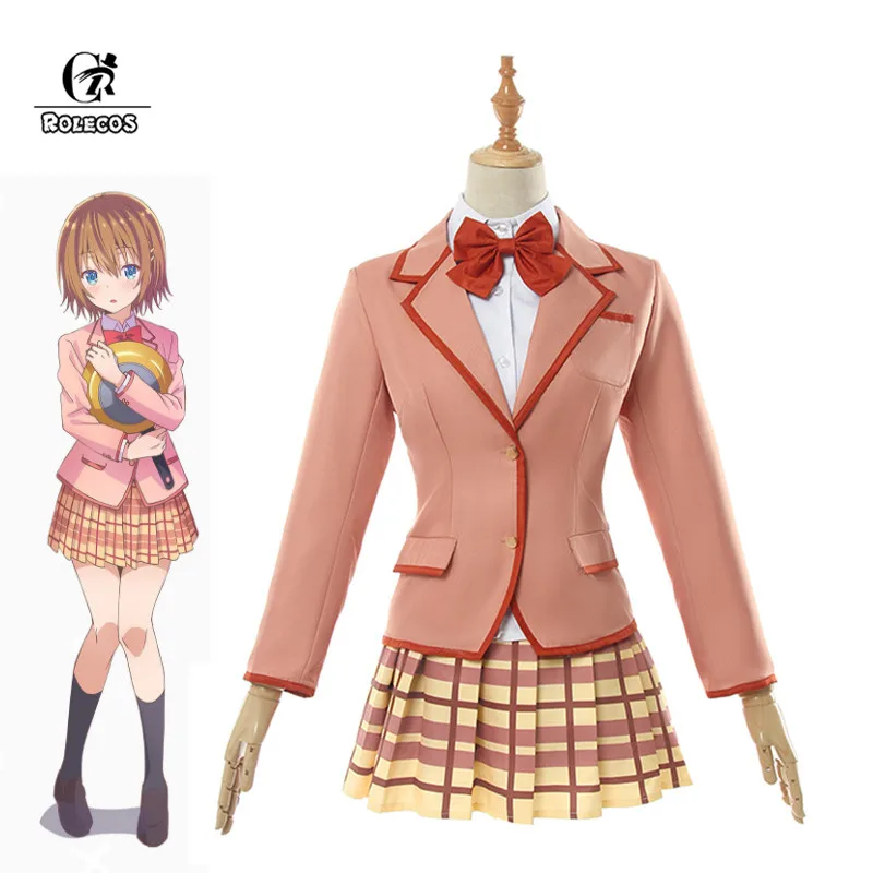 

ROLECOS Anime Would you love a pervert as long as she's cute Sayuki Tokihara Cosplay School Student Uniform Costume Women