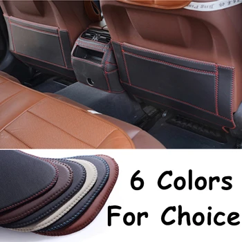 

SJ Fiber leather Car Rear Seat Anti-Kick Pad Back Seats Cover Armrest Anti-dirty Mat For LAND ROVER Discovery Sport 2016 17 2018