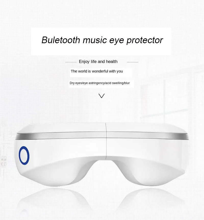 Bluetooth музыкальный массажер для глаз, складной вибратор, горячий компресс, завязанные глаза, воздушный компрессионный массаж, маска для глаз, снимающая усталость