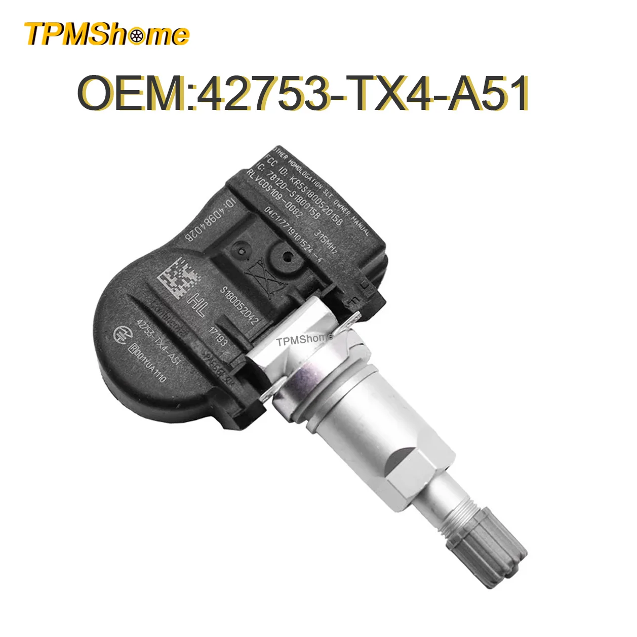 42753-TX4-A51 TPMS  315MHz Ÿ̾ з ͸ ý, 2013 2014 2015 Acura RDX 2014 2015 Acura MDX 42753TX4A51