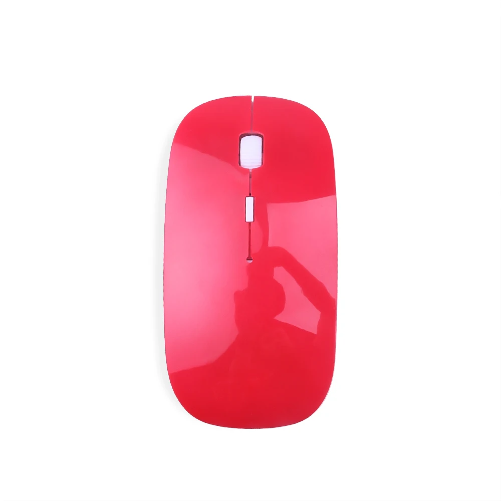 Red Kebidumei, беспроводная оптическая игровая мышь, USB, 2,4 ГГц, приемник, мыши, ультра тонкий, для Mac, компьютера, ПК, ноутбука, рабочего стола - Цвет: Red