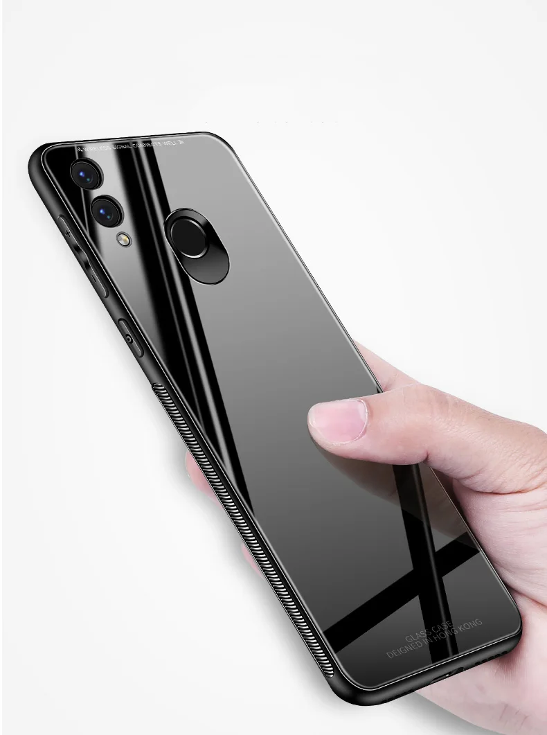 Роскошный стеклянный чехол для Honor 8S 8X 8C 8A Pro Play 7S 10i View 20, силиконовая рамка+ стеклянная крышка для huawei Y5 Y6 Y7 Y9 P30 Lite